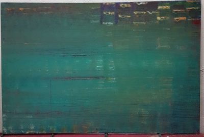 Na lepi modri Donavi - akril, platno 100x150 cm, 2008