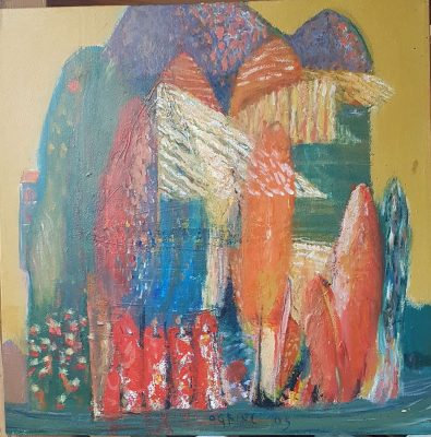 Otok - akril, platno 50x50-cm, 2005