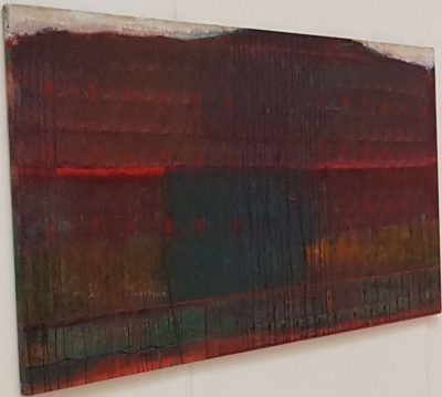 Rdeči breg - akril, platno 115x200 cm, 2012