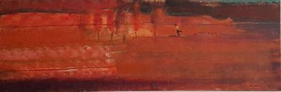 Running man - akril, platno 40x120 cm, 2009