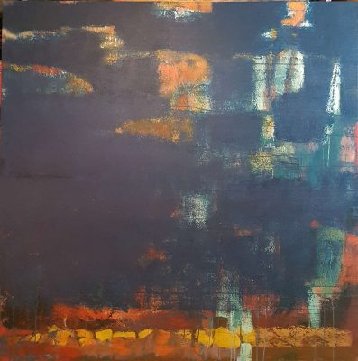 Zaliv - akril, platno 150x150 cm, 2013